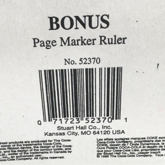 Vintage Coca-Cola Daily Planner w/ Ruler โ 1995 Stuart Hall, Polar Bear - Picture 11 of 14